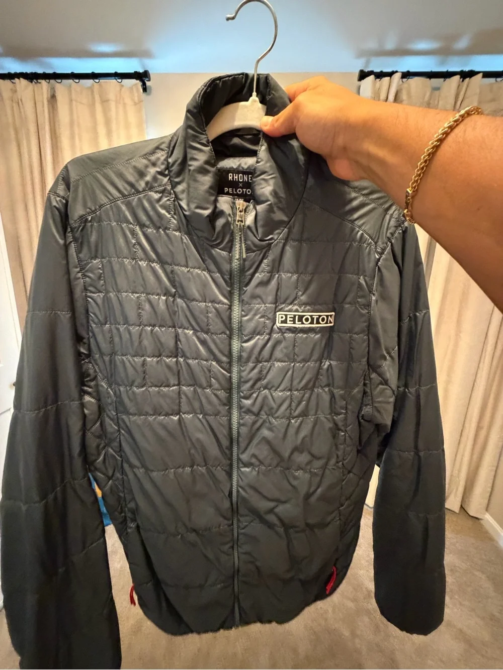 Rhone x Peloton Men’s Medium Quilted Performance Jacket Black